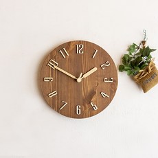 우드 원형 작은벽시계, 브라운 홈인테리어/홈데코/디퓨저 반품 최저가 23,000원