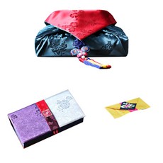 [팔복상회 전통공예품] 현금 예단 세트 (그린 투어 말린) 전통 기념품 전통결혼 혼례품, 신랑(봉채) 2색함 / 예단보 황금색 추가 문구/오피스/카드/엽서/봉투 반품 최저가 12,950원