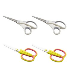 화신 733 코팅가위 2p + 605 애플가위 2p 세트, 혼합색상, 1세트 문구/오피스/학용품/수업준비 반품 최저가 8,800원