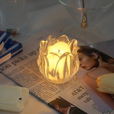 케이트가든 튤립 유리 캔들홀더 홈인테리어/캔들/캔들홀더 반품 최저가 4,300원