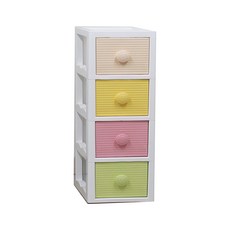 코디 잠금 슬림 4단 양면 수납장, 칼라 + 투명, 1개 홈인테리어/수납/정리 반품 최저가 25,160원