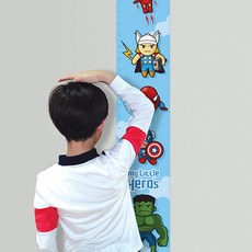 꼼지락닷컴 키재기 스티커, 리틀히어로즈 출산/유아동/유아가구/인테리어 반품 최저가 4,820원