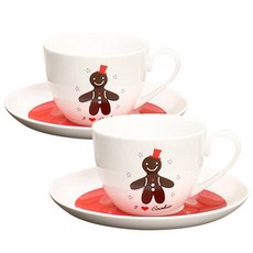 엘케이메이드 본차이나 커피와 아이들 쿠키 커피잔 세트 2인조 4p, 혼합 색상, 1세트 주방용품/커피잔/찻잔 반품 최저가 10,900원