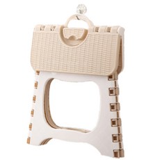 프레임캐드 투톤 접이식 스툴 의자, 베이지 홈인테리어/욕실용품 반품 최저가 6,300원