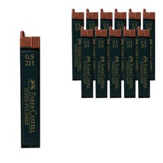 파버카스텔 슈퍼폴리머 샤프심 2H, 0.5mm, 12개 문구/오피스/학용품/수업준비 반품 최저가 12,000원
