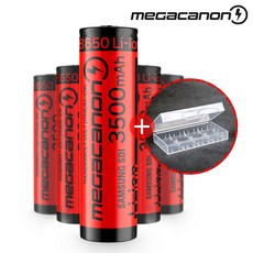 메가캐논 18650 보호회로 충전지 3500mAh 레드, 1개입, 1개 생활용품/생활전기용품 반품 최저가 5,310원