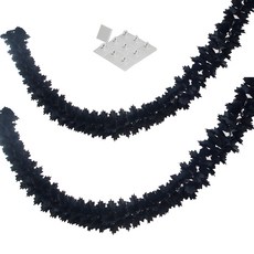 파티쇼 NEW 파티장식 가랜드 2p + 마운트 10p, 블랙 문구/오피스/파티/이벤트 반품 최저가 7,490원