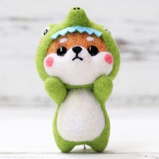펫돌 양양이 양모니들펠트 인형 DIY세트, 공룡 시바, 1세트 홈인테리어/DIY 패키지 반품 최저가 6,500원