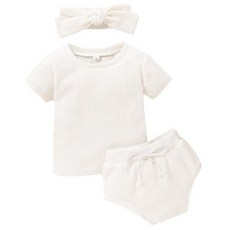 엠케이 유아용 골지 파스텔 헤어밴드 + 반팔 + 하의 세트 출산/유아동/유아동패션 반품 최저가 8,680원