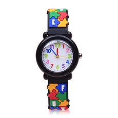키즈스퀘어 아동용 3D 프린팅 젤리 시계 Puzzle_AB881 출산/유아동/유아동패션 반품 최저가 11,360원