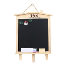 기억해줘 벽걸이 블랙 칠판 + 분필 + 자석 + 지우개, 우드 문구/오피스/학용품/수업준비 반품 최저가 11,830원