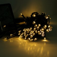 나이스엘이디 LED태양광 트리전구 100구 9m 황색, 1개 홈인테리어/조명/스탠드 반품 최저가 8,210원