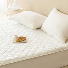 더자리 데일리 프레쉬 누빔 침대패드 고정밴드형, 밀키화이트 undefined/undefined 반품 최저가 9,390원