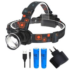 엘마운틴 작업 등산용 광각 헤드랜턴 + 18650 배터리 1200mAh 2p + 충전기 세트, 블랙, 1세트 생활용품/재난/방역용품 반품 최저가 21,450원