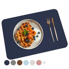 소이믹스 포시즌 스퀘어 북유럽 방수 가죽 테이블매트, 네이비, 40 x 30cm, 1개 주방용품/주방잡화 반품 최저가 5,060원