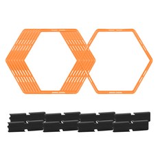 블럭마트 육각 스피드 사다리 8p + 이음고리 8p, 오렌지(사다리), 1개 스포츠/레저/구기스포츠 반품 최저가 22,360원