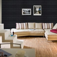 꾸미 접착식 벽돌 폼브릭 100 x 30 cm 20매, 블랙, 1개 홈인테리어/폼블럭/단열벽지 반품 최저가 39,750원