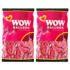 와우파티코리아 와우 풍선 30cm 100p, 파스텔로즈, 2개 문구/오피스/파티/이벤트 반품 최저가 13,010원