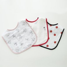 꿈꾸는두부 유아용 패턴 거즈 턱받이 3종 B세트, 1세트 출산/유아동/출산준비물/선물 반품 최저가 7,830원
