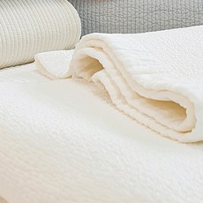 라비쉬앳홈 속까지 순면 60수 목화솜 침대 패드, 화이트 홈인테리어/FW 침구샵 반품 최저가 53,230원
