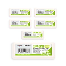 마그피아 고무자석 라벨 80 x 30 mm, 백색, 6개 문구/오피스/학용품/수업준비 반품 최저가 8,610원