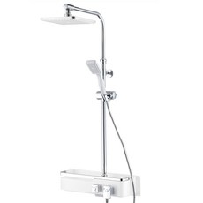 미리내 스마트 무타공 선반형 해바라기샤워기, 1개, 화이트 undefined/undefined 반품 최저가 72,580원