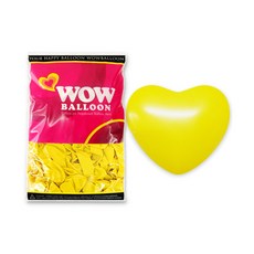 와우파티코리아 하트 풍선, 기본옐로우(28 cm), 1세트 출산/유아동/출산준비물/선물 반품 최저가 8,700원