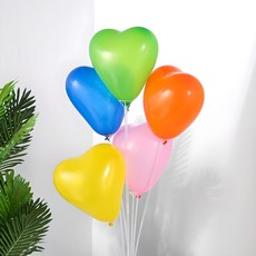 MEO 생일파티 하트 풍선 100p, 혼합색상, 1개 출산/유아동/출산준비물/선물 반품 최저가 5,800원