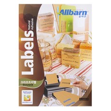 올바른 크라프트라벨 레이저 잉크젯공용 4 x 10 AL040KR, 40칸, 100개 문구/오피스/사무용품 전문관 반품 최저가 13,140원