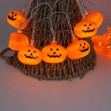 Tree 할로윈 호박 와이어 전구 10구 1.5m, 웜색, 1개 홈인테리어/생활전기용품 반품 최저가 5,130원
