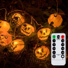 어반LED 할로윈 장식 조명 시리즈 호박 가랜드 무드등 20p 방수형, 혼합색상, 1세트 홈인테리어/조명/스탠드 반품 최저가 7,950원