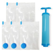 김용석 생활연구소 진공포장 압축팩 중대 80 x 110 cm 5p + 전용 펌프 세트, 1세트 생활용품/압축팩/커버 반품 최저가 14,030원