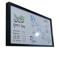 입체액자형 인테리어 화이트보드 NO 601 블랙 + T자형 액자고리 2p + 나사 4p 세트, 원목 문구/오피스/학용품/수업준비 반품 최저가 129,050원