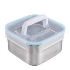 스텐락 퓨어 정사각 핸디 용기 1호 3L, 1개, 1개 주방용품/밀폐저장/도시락 반품 최저가 16,730원