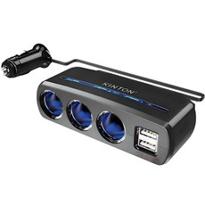 킨톤 차량용 시거잭 멀티소켓, 1개, 3구 자동차용품/차량용 전자기기 반품 최저가 12,800원