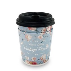 투고팩 빈티지플라워 종이컵 330ml x 100p + 에어홀더 100p + 타공뚜껑 블랙 100p 세트, 1세트 주방용품/일회용품/종이컵 반품 최저가 18,570원