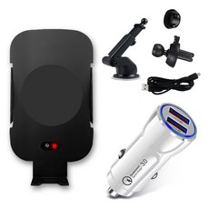 디씨네트워크 자동 고속무선충전 차량용 거치대 + 퀄컴 3.0 시거잭 충전기, 거치대(EZ-AQ10), 시거잭(ITS-CC03), 화이트 자동차용품/차량용 전자기기 반품 최저가 10,160원