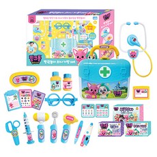 아이윌컴퍼니 핑크퐁 원더스타 병원놀이 의사가방 세트, 혼합색상, 1세트 완구/취미/역할놀이 반품 최저가 22,290원