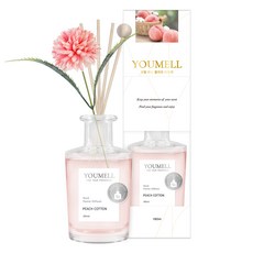 유멜 리드 플라워 디퓨저, 피치코튼, 180ml, 1개 홈인테리어/홈데코/디퓨저 반품 최저가 7,240원