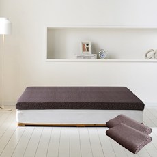 내추럴슬립 라텍스 매트리스 베개세트 5cm, 마크브라운 홈인테리어/FW 침구샵 반품 최저가 73,120원
