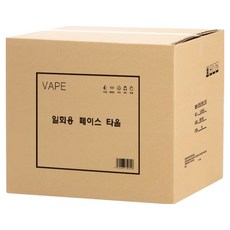 VAPE 팝업 타입 일회용 페이스 타올, 100매, 60개 생활용품/화장지/물티슈 반품 최저가 247,060원