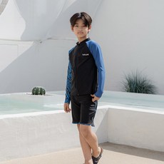 아이엠베베 남아용 주니어 써프스윔 래쉬가드 상의 + 반바지 스포츠/레저/수영/수상스포츠 반품 최저가 22,240원