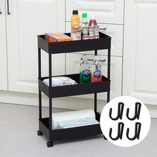 코멧 홈 3단 수납 선반, 블랙 홈인테리어/가구 반품 최저가 7,770원