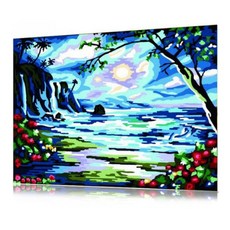 아리코 DIY 그림그리기, 밤바다, 1개 문구/오피스/미술/화방용품 반품 최저가 3,820원