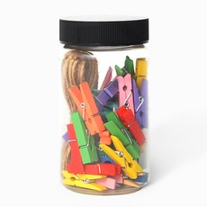 왈가닥스 나무집게 마끈 원통세트, 1개 문구/오피스/미술/화방용품 반품 최저가 4,250원
