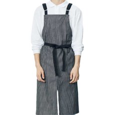 비더셰프 유니스토어 핀 스트라이프 롱 앞치마, 블랙(A-642), 1개 주방용품/주방잡화 반품 최저가 20,150원