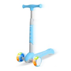 조코 아동용 LED 접이식 킥보드, 스카이블루, 1개 스포츠/레저/킥보드/스케이트 반품 최저가 35,140원