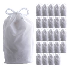 부직포 복주머니 더스트백 13 x 19 cm 25p, 화이트, 1개 문구/오피스/데코/포장용품 반품 최저가 4,340원