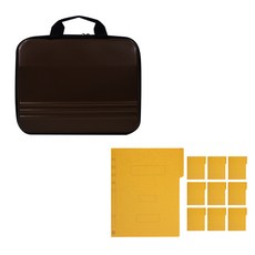 에코청운 멀티플러스백 A4 + 종이 황화일 10p 세트, 브라운(플러스백), 황색(황화일), 1세트 문구/오피스/바인더/파일 반품 최저가 10,900원