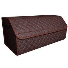 삼에스 가죽 트렁크정리함, 브라운격자 자동차용품/인테리어 반품 최저가 24,210원